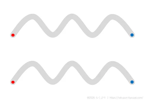 なぞり書き曲線8の画像