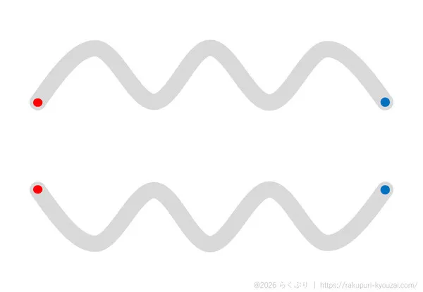 なぞり書き曲線9の画像