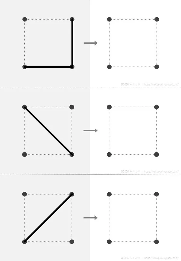 点描写２×２黒３