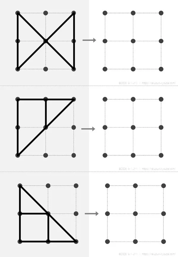点描写３×３黒６