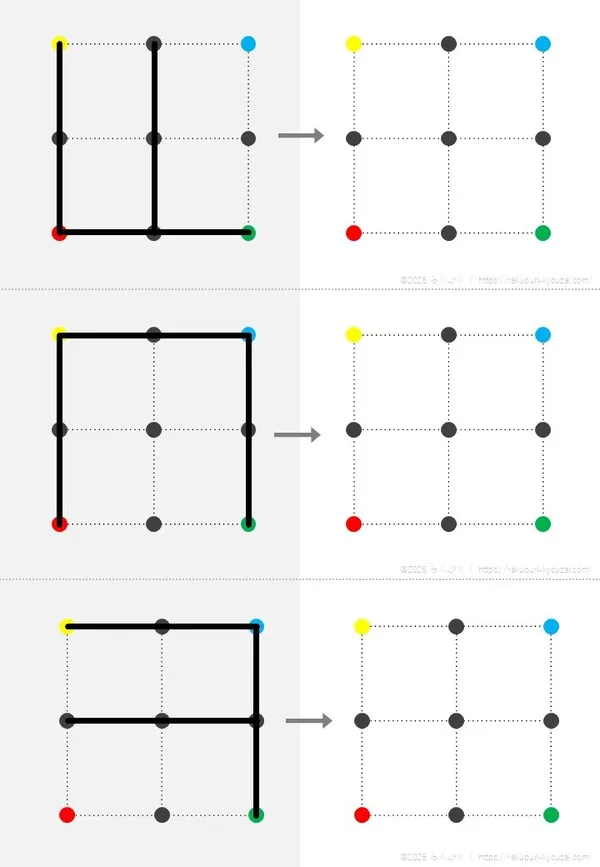 点描写３×３色２